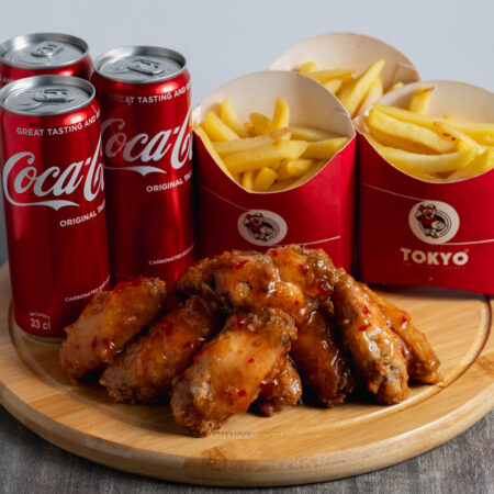 18 glazed wings meal