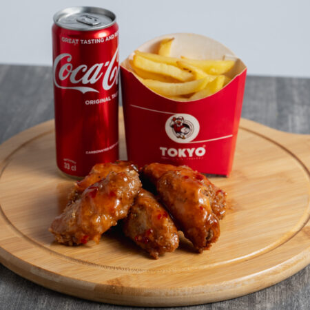 6 glazed wing meal