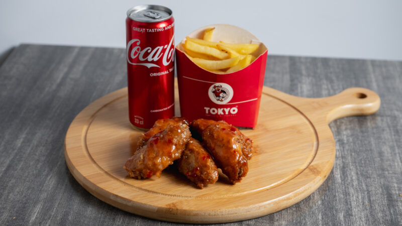 6 glazed wing meal