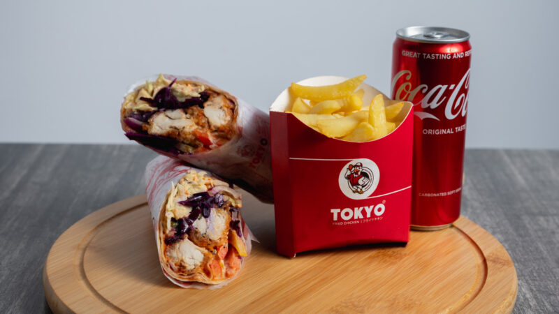 Rainbow crunch wrap meal